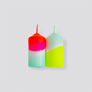 Neon 2 pk candle