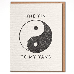 Yin Yang greeting card
