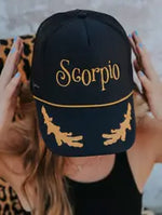 Zodiac Gold Trimmed Trucker hat