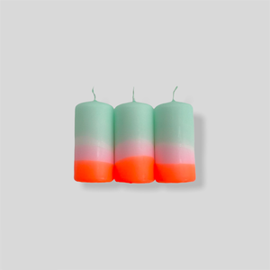 PINK STORIES Neon 3 pack candle