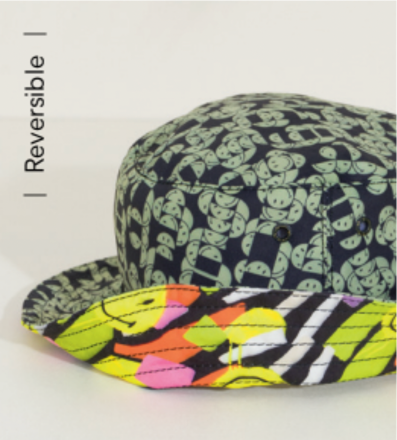 
            
                Load image into Gallery viewer, MAAJI X SMILEY Smiledelic Rita bucket hat
            
        