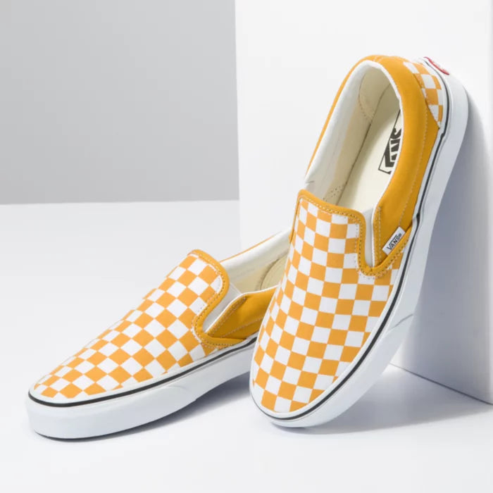 yellow checkered vans; little dirty on the tops but