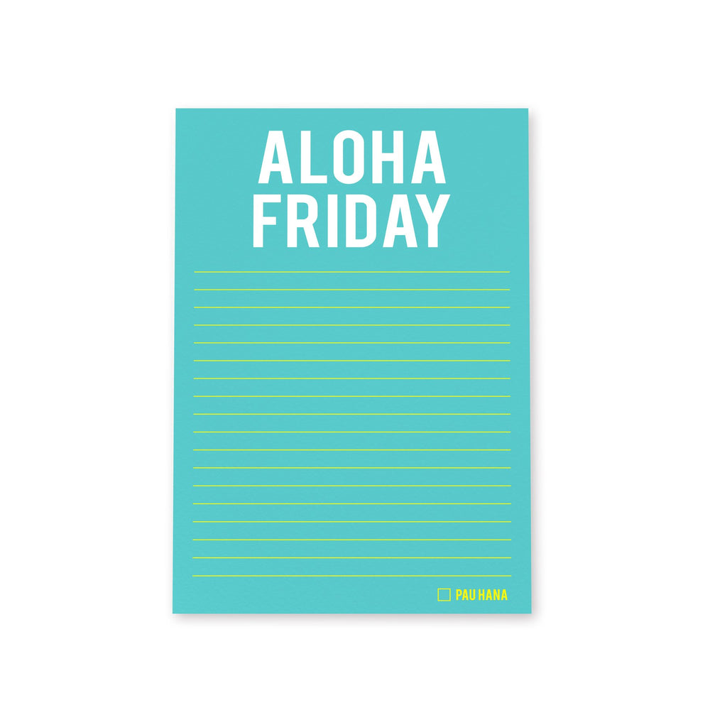 
            
                Load image into Gallery viewer, Aloha Friday Notepad
            
        