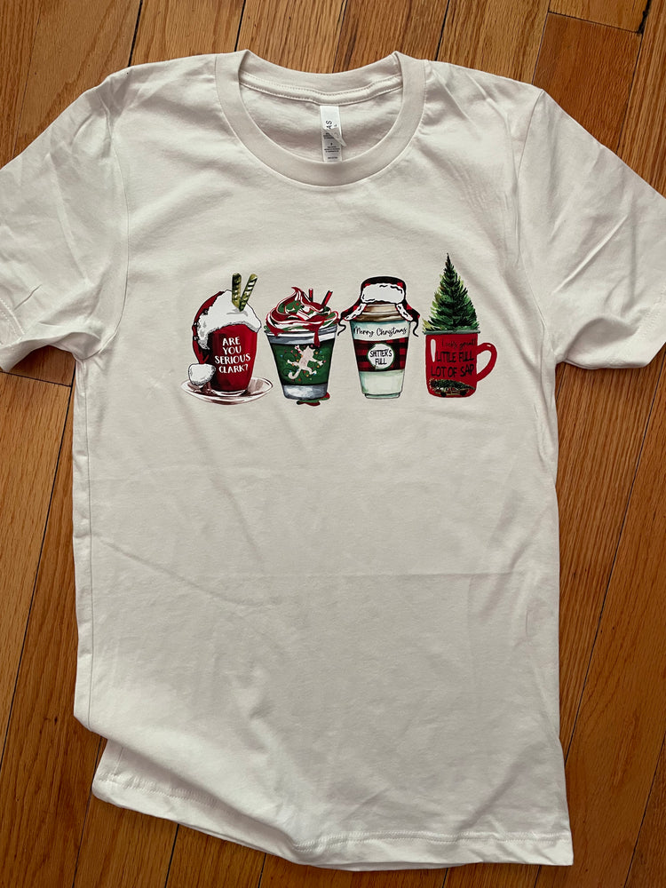 
            
                Load image into Gallery viewer, Christmas Vacation Coffee tee shirt
            
        