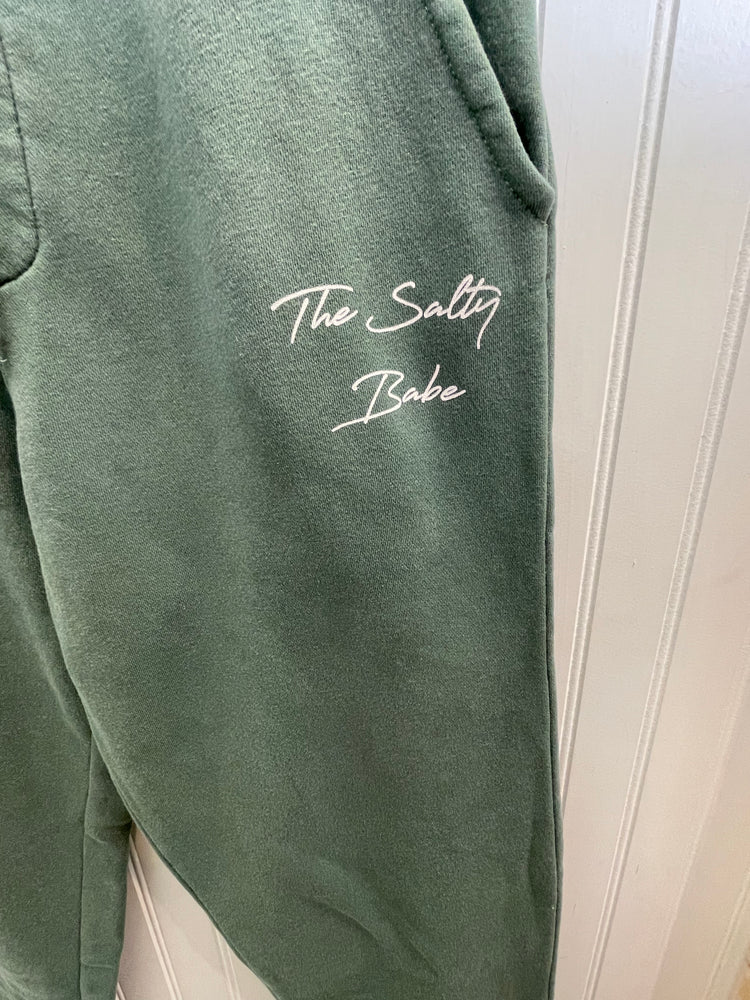 The Salty Babe PD fleece pants-Green