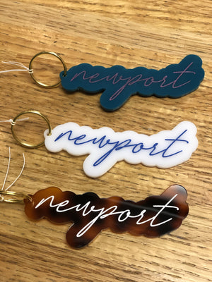 
            
                Load image into Gallery viewer, Acrylic Newport keychain - The Salty Babe
            
        