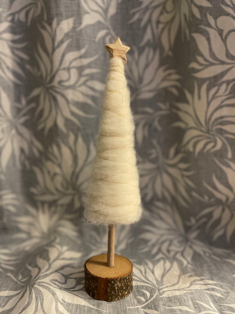 Wool wrap star tree