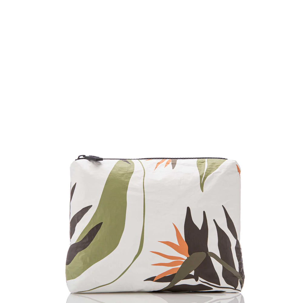 ALOHA COLLECTION Small Painted Birds pouch