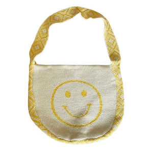 Smiley Knit Bag